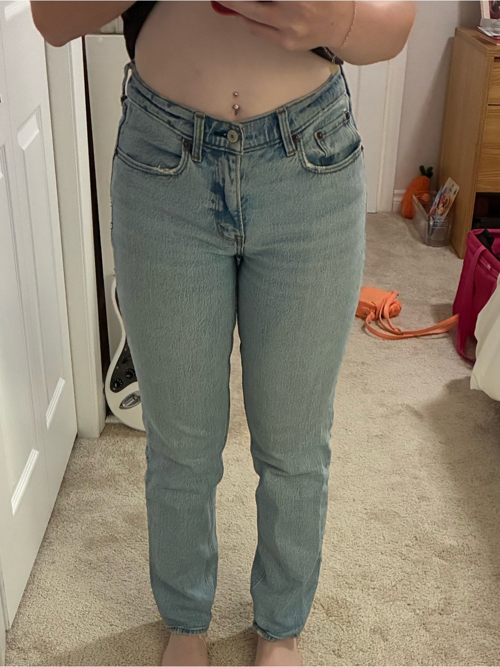 Abercrombie & Fitch Light Blue Straight Leg Jeans